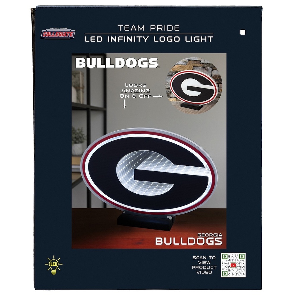 Georgia Bulldogs LED Infinity Logo Light